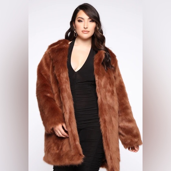 Franchesca Fur Jacket - Brown - Picture 8 of 12